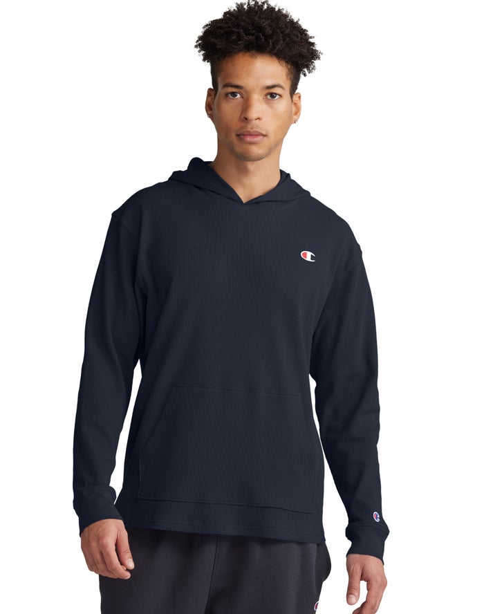 Champion Waffle Hoodie Heren - Donkerblauw - Belgie 7096POBNK